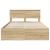Cadru de pat Stejar Sonoma 160 x 200 cm Lemn compozit GartenMobel Dekor