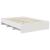Cadru de pat cu headboard Alb 150 x 200 cm Lemn compozit GartenMobel Dekor