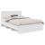 Cadru de pat cu headboard Alb 140 x 200 cm Lemn compozit GartenMobel Dekor