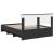 Cadru de pat cu headboard Negru 140 x 200 cm Lemn compozit GartenMobel Dekor