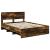 Cadru de pat Stejar fumuriu 140 x 200 cm Lemn compozit GartenMobel Dekor