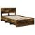 Cadru de pat Stejar fumuriu 137 x 203 cm Lemn compozit GartenMobel Dekor