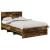 Cadru de pat Stejar fumuriu 137 x 203 cm Lemn compozit GartenMobel Dekor