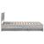 Cadru de pat cu headboard Gri Sonoma 137 x 203 cm Lemn compozit GartenMobel Dekor