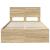 Cadru de pat Stejar Sonoma 120 x 123 cm Lemn compozit GartenMobel Dekor