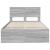 Cadru de pat cu headboard Gri Sonoma 120 x 123 cm Lemn compozit GartenMobel Dekor