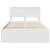 Cadru de pat cu headboard Alb 120 x 123 cm Lemn compozit GartenMobel Dekor