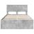 Cadru de pat Gri din beton 120 x 123 cm Lemn compozit GartenMobel Dekor