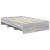 Cadru de pat cu headboard Gri Sonoma 120 x 123 cm Lemn compozit GartenMobel Dekor