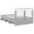 Cadru de pat cu headboard Gri Sonoma 120 x 123 cm Lemn compozit GartenMobel Dekor