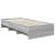 Cadru de pat cu headboard Gri Sonoma 120 x 123 cm Lemn compozit GartenMobel Dekor