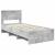 Cadru de pat Gri din beton 90 x 200 cm Lemn compozit GartenMobel Dekor