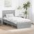 Cadru de pat cu headboard Gri Sonoma 90 x 200 cm Lemn compozit GartenMobel Dekor