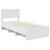 Cadru de pat cu headboard Alb 90 x 200 cm Lemn compozit GartenMobel Dekor