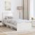Cadru de pat cu headboard Alb 80 x 200 cm Lemn compozit GartenMobel Dekor