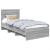 Cadru de pat cu headboard Gri Sonoma 80 x 200 cm Lemn compozit GartenMobel Dekor