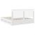 Cadru de pat cu sertar Alb 180 x 200 cm Lemn Ingineresc GartenMobel Dekor