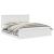 Cadru de pat cu sertar Alb 180 x 200 cm Lemn Ingineresc GartenMobel Dekor