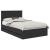 Cadru de pat cu sertar Negru 135 x 190 cm Lemn Ingineresc GartenMobel Dekor