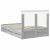 Cadru de pat cu sertar Gri Sonoma 120 x 190 cm Lemn Ingineresc GartenMobel Dekor