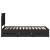 Cadru de pat cu sertar Negru 100 x 200 cm Lemn Ingineresc GartenMobel Dekor