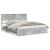 Cadru de pat Gri din beton 180 x 200 cm Lemn Ingineresc GartenMobel Dekor