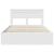 Cadru de pat cu sertar Alb 140 x 190 cm Lemn Ingineresc GartenMobel Dekor