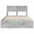 Cadru de pat Gri din beton 140 x 200 cm Lemn Ingineresc GartenMobel Dekor