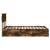 Cadru de pat Stejar fumuriu 135 x 190 cm Lemn Ingineresc GartenMobel Dekor