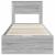 Cadru de pat cu sertar Gri Sonoma 100 x 200 cm Lemn Ingineresc GartenMobel Dekor
