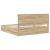 Cadru de pat Stejar Sonoma 200 x 200 cm Lemn Ingineresc GartenMobel Dekor