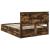 Cadru de pat Stejar fumuriu 150 x 200 cm Lemn Ingineresc GartenMobel Dekor