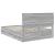 Cadru de pat cu sertar Gri Sonoma 150 x 200 cm Lemn Ingineresc GartenMobel Dekor
