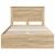 Cadru de pat Stejar Sonoma 120 x 190 cm Lemn Ingineresc GartenMobel Dekor