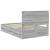Cadru de pat cu sertar Gri Sonoma 120 x 190 cm Lemn Ingineresc GartenMobel Dekor