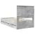 Cadru de pat Gri din beton 100 x 200 cm Lemn Ingineresc GartenMobel Dekor