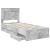 Cadru de pat Gri din beton 90 x 200 cm Lemn Ingineresc GartenMobel Dekor
