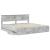 Cadru de pat Gri din beton 200 x 200 cm Lemn Ingineresc GartenMobel Dekor