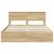 Cadru de pat Stejar Sonoma 160 x 200 cm Lemn Ingineresc GartenMobel Dekor