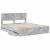 Cadru de pat Gri din beton 160 x 200 cm Lemn Ingineresc GartenMobel Dekor