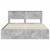 Cadru de pat Gri din beton 160 x 200 cm Lemn Ingineresc GartenMobel Dekor