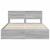 Cadru de pat cu sertar Gri Sonoma 160 x 200 cm Lemn Ingineresc GartenMobel Dekor