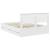 Cadru de pat cu sertar Alb 140 x 190 cm Lemn Ingineresc GartenMobel Dekor