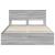 Cadru de pat cu sertar Gri Sonoma 140 x 190 cm Lemn Ingineresc GartenMobel Dekor