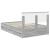 Cadru de pat cu sertar Gri Sonoma 120 x 190 cm Lemn Ingineresc GartenMobel Dekor