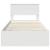 Cadru de pat cu sertar Alb 100 x 200 cm Lemn Ingineresc GartenMobel Dekor