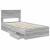 Cadru de pat cu sertar Gri Sonoma 100 x 200 cm Lemn Ingineresc GartenMobel Dekor
