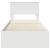 Cadru de pat cu sertar Alb 90 x 190 cm Lemn Ingineresc GartenMobel Dekor