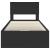 Cadru de pat cu sertar Negru 90 x 190 cm Lemn Ingineresc GartenMobel Dekor