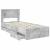 Cadru de pat Gri din beton 90 x 190 cm Lemn Ingineresc GartenMobel Dekor